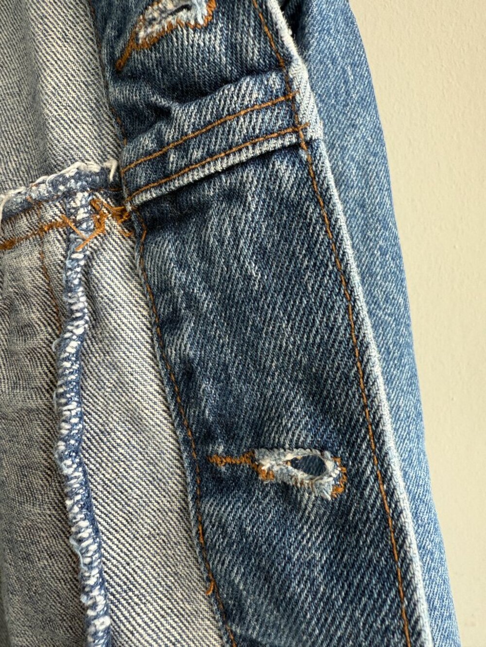 Jonny Q Vintage Denim Trucker Jacket Blue 100% Cotton XL - Picture 2 of 9